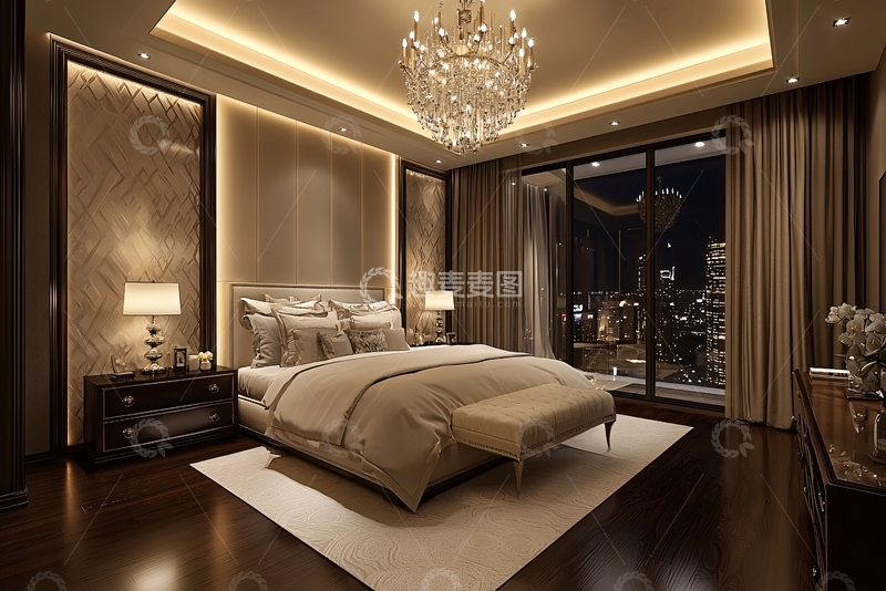 高清大图下载【趣麦麦图】现代轻奢卧室
