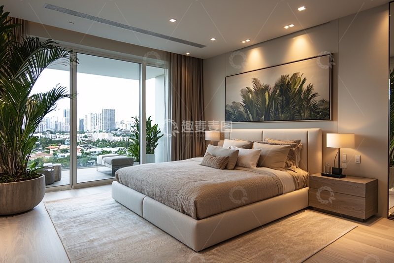 高清大图下载【趣麦麦图】现代简约卧室67