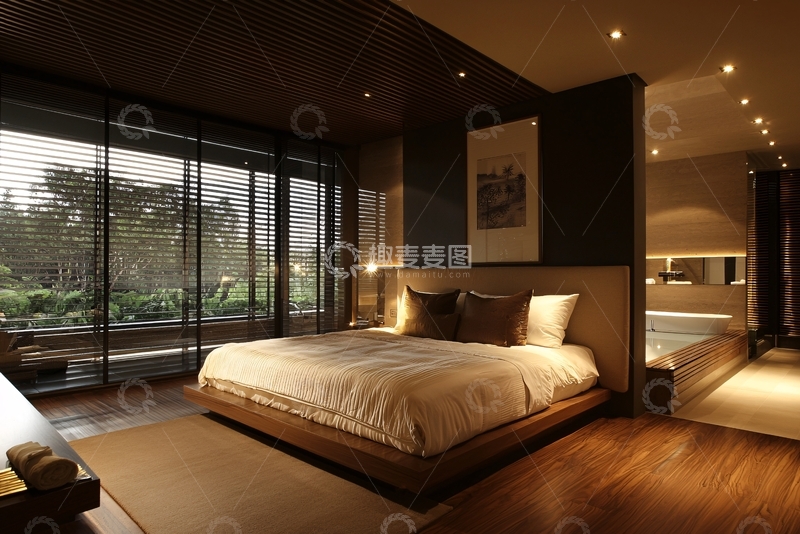 高清大图下载【趣麦麦图】现代简约卧室68