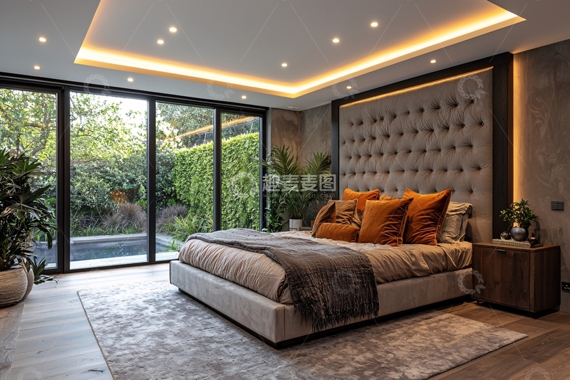 高清大图下载【趣麦麦图】现代极简风格卧室