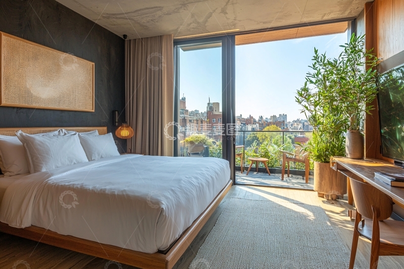 高清大图下载【趣麦麦图】现代简约酒店套房