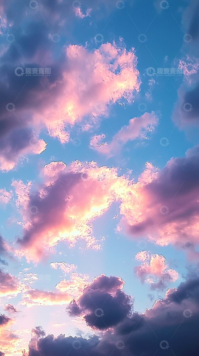 高清大图下载【趣麦麦图】粉色天空