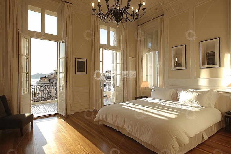 高清大图下载【趣麦麦图】豪华酒店套房卧室