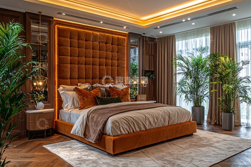 高清大图下载【趣麦麦图】豪华舒适的卧室