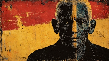 抽象老年人肖像