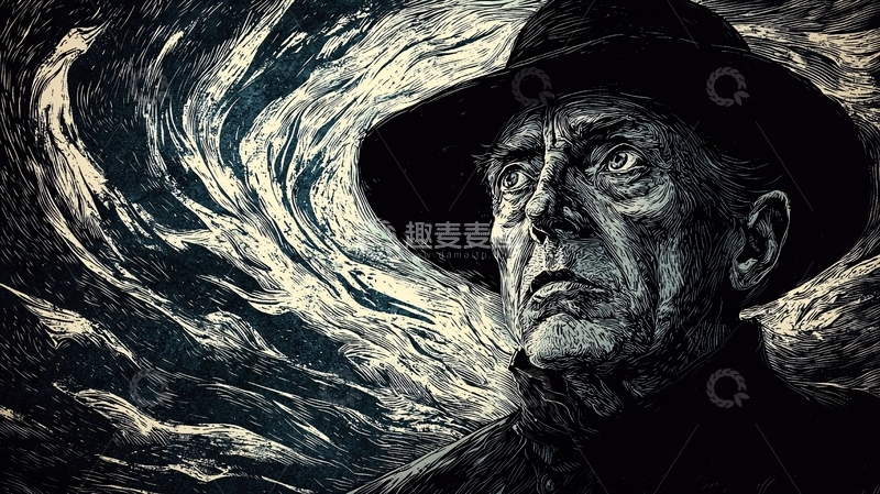 高清大图下载【趣麦麦图】-黑暗风格肖像画