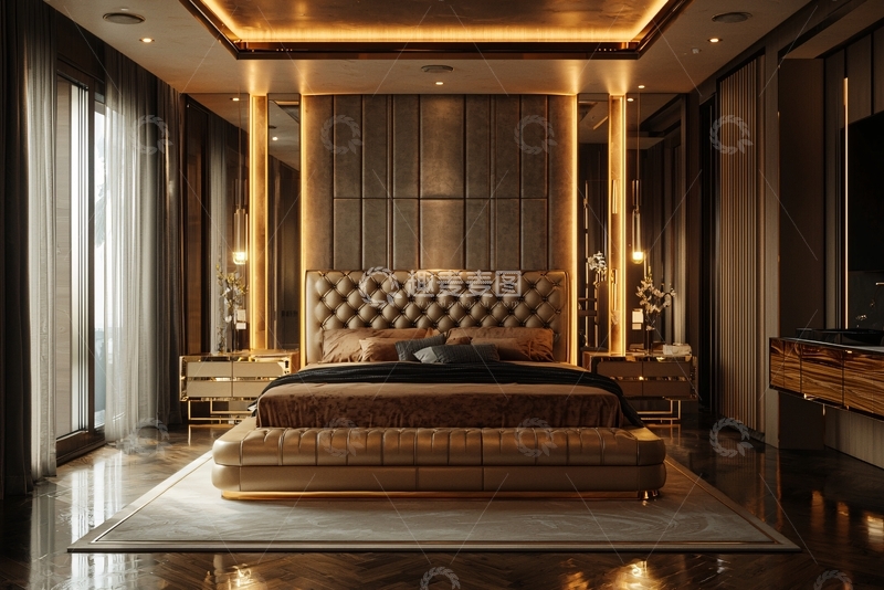 高清大图下载【趣麦麦图】奢华大气主卧卧室设计