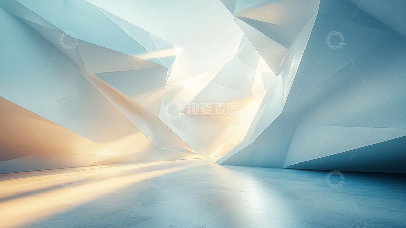 高清大图下载【趣麦麦图】抽象几何空间