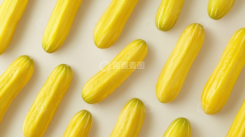 高清大图下载【趣麦麦图】黄色的西葫芦背景图