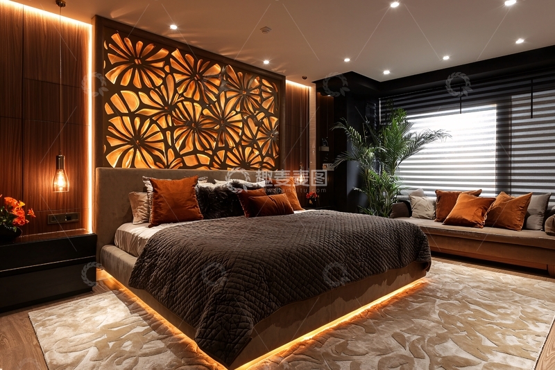 高清大图下载【趣麦麦图】现代轻奢卧室