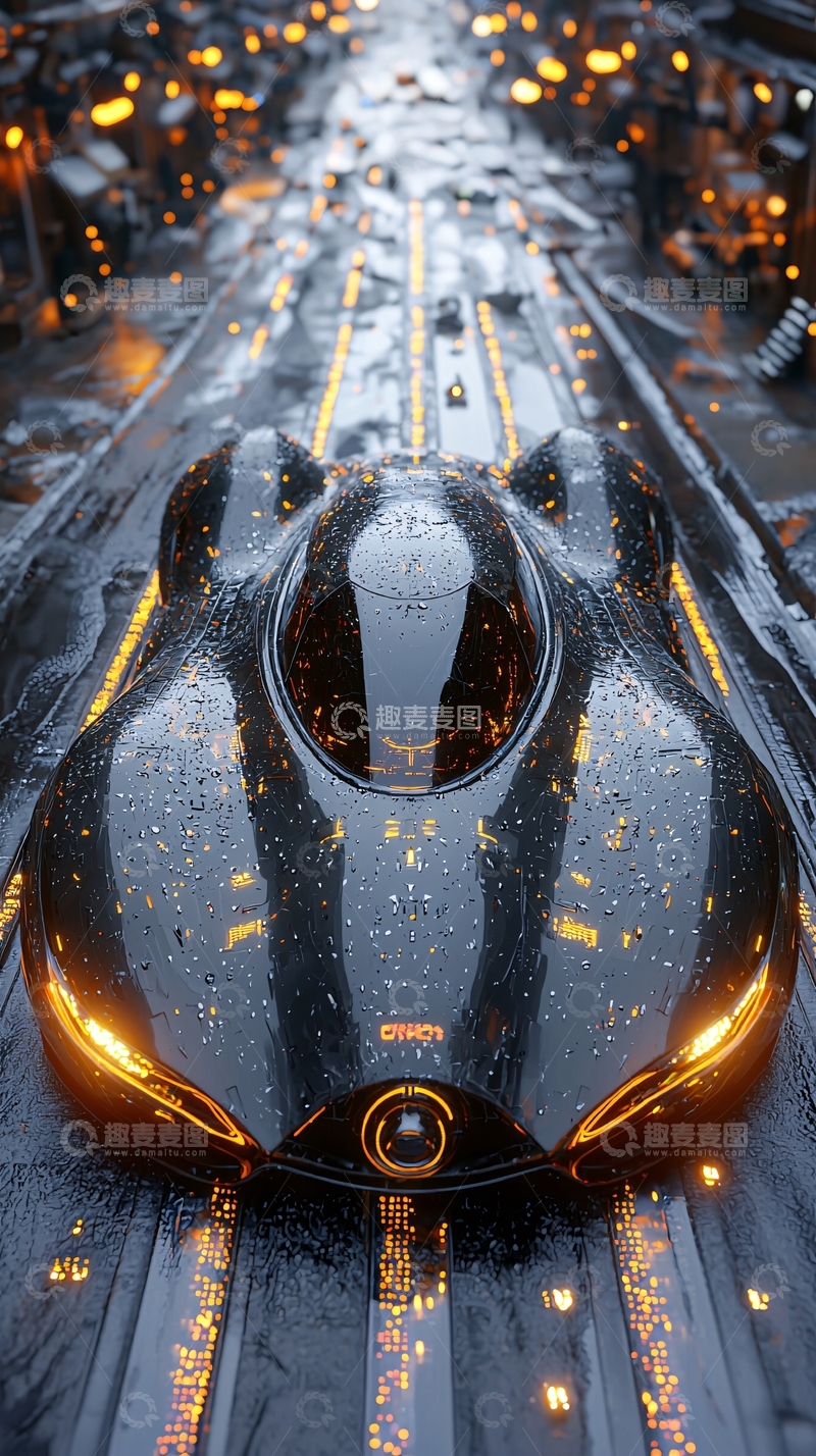 高清大图下载【趣麦麦图】雨夜