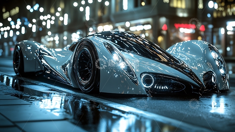 高清大图下载【趣麦麦图】-未来感超跑夜景