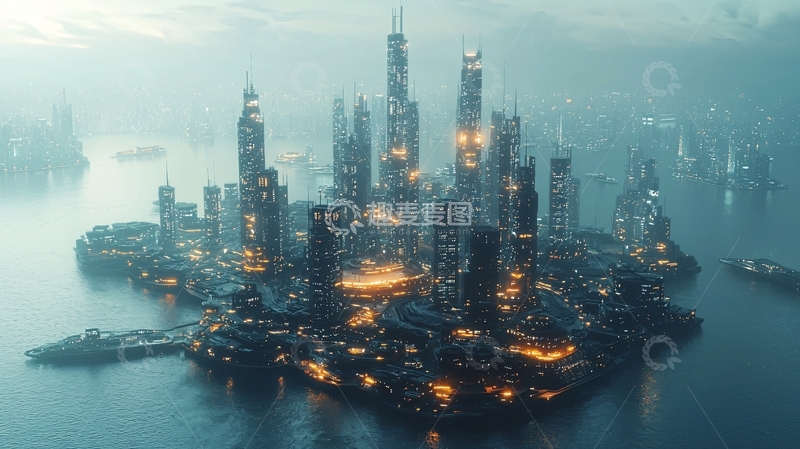 高清大图下载【趣麦麦图】未来都市