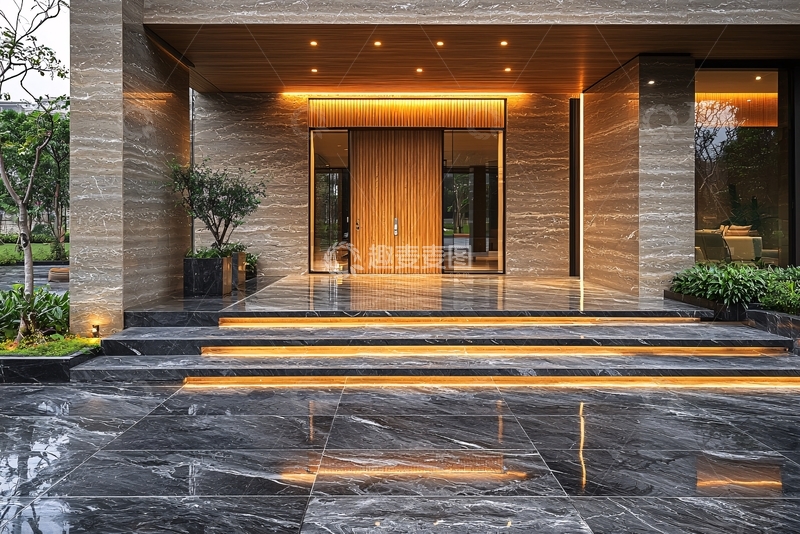 高清大图下载【趣麦麦图】现代别墅大门入口设计