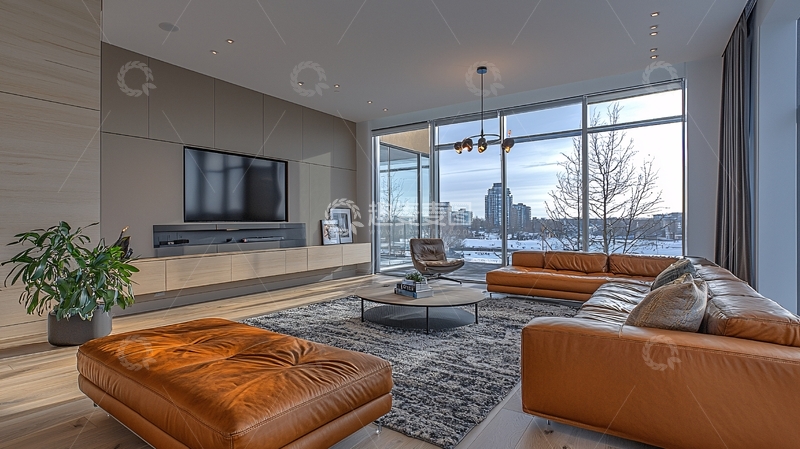 高清大图下载【趣麦麦图】现代简约风格的客厅