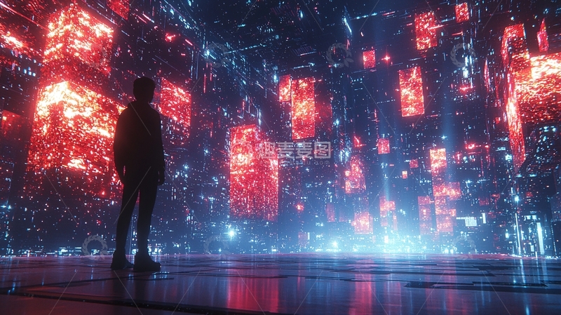 高清大图下载【趣麦麦图】数字空间