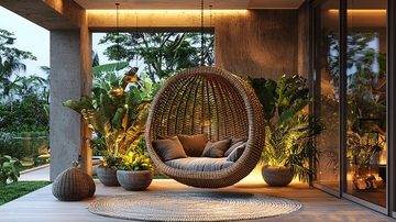 庭院吊椅休闲区