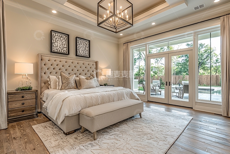 高清大图下载【趣麦麦图】现代美式卧室设计