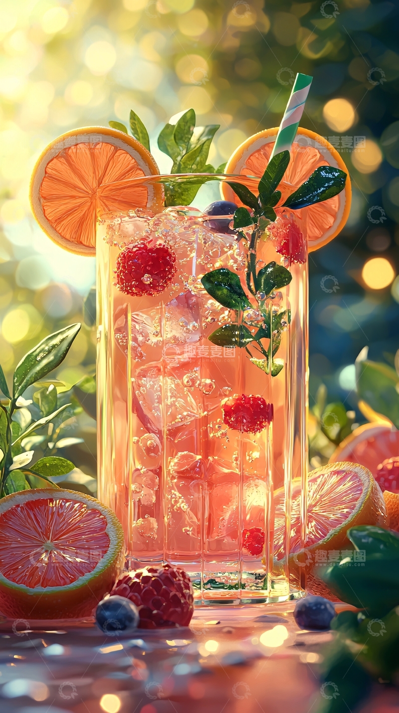 高清大图下载【趣麦麦图】夏日清爽冰饮