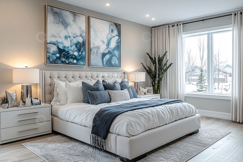 高清大图下载【趣麦麦图】现代简约主卧卧室设计