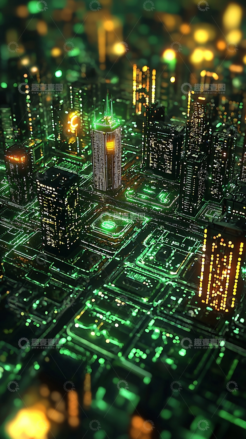 高清大图下载【趣麦麦图】未来科技感城市