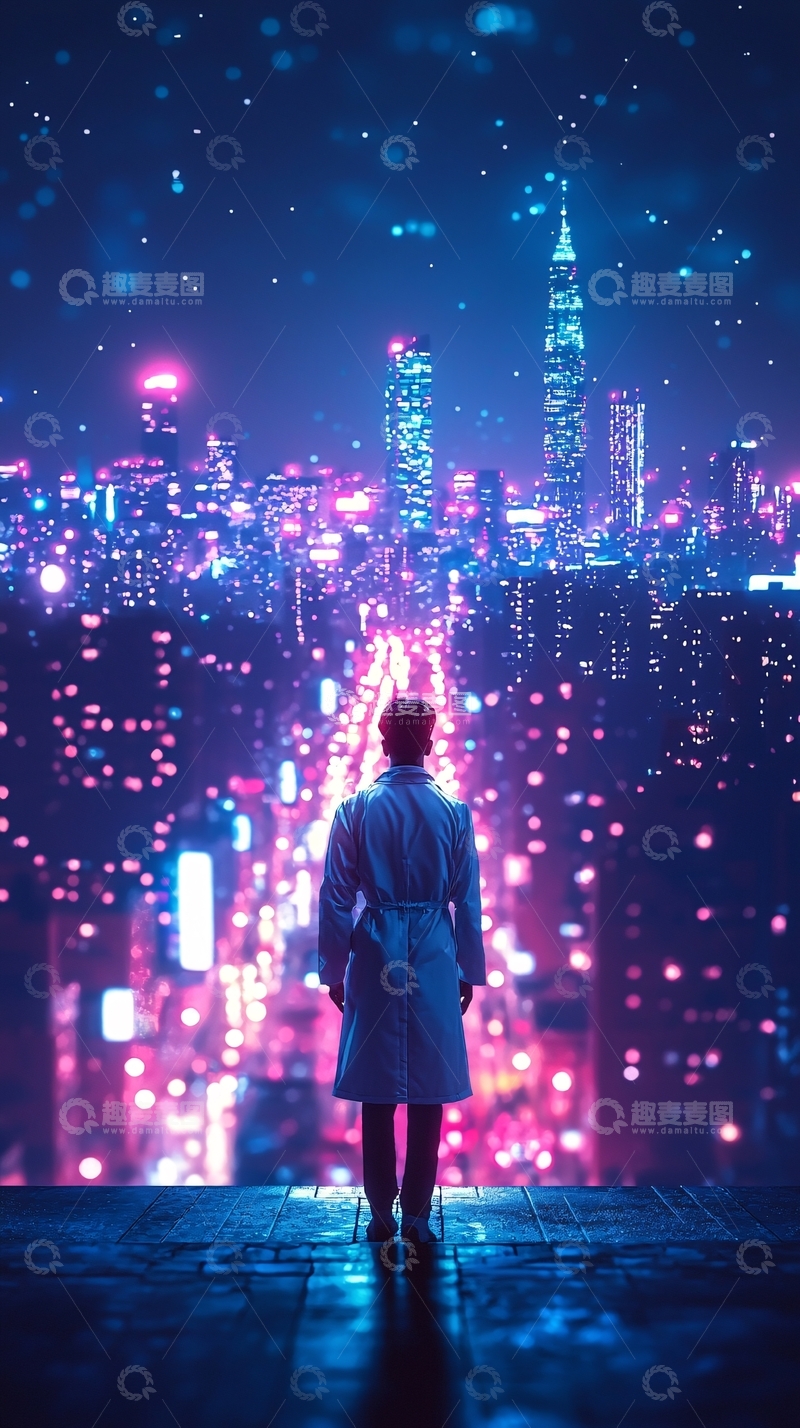 高清大图下载【趣麦麦图】未来都市夜景192