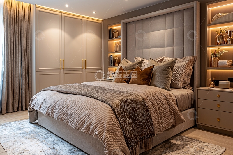 高清大图下载【趣麦麦图】现代轻奢卧室设计