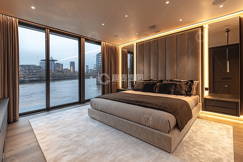 高清大图下载【趣麦麦图】现代简约卧室设计97