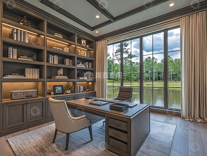 高清大图下载【趣麦麦图】书房设计