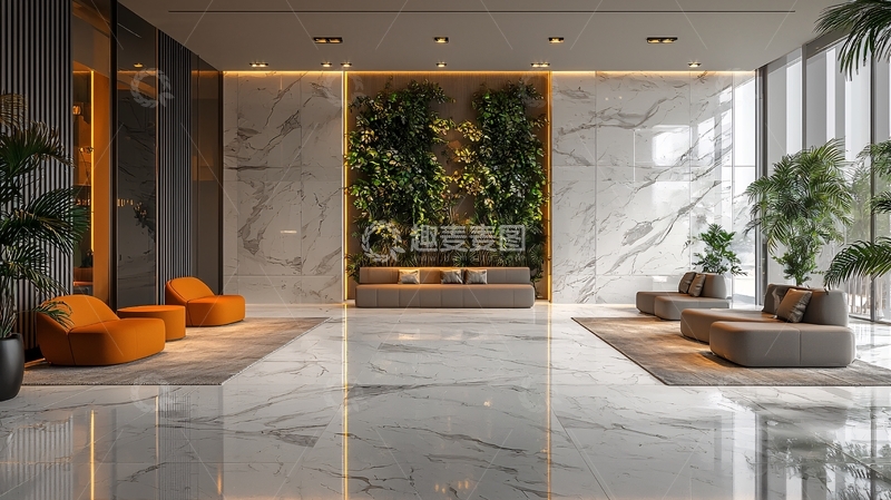 高清大图下载【趣麦麦图】现代大堂休息区