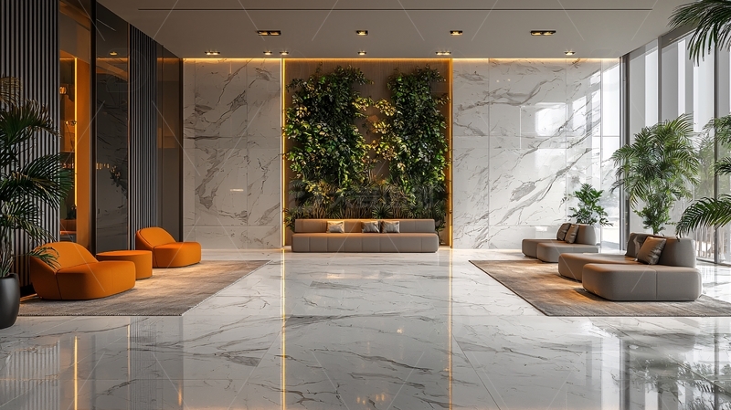 高清大图下载【趣麦麦图】现代大堂休息区