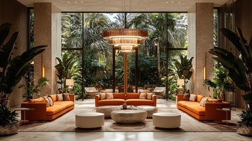 现代酒店大堂景观