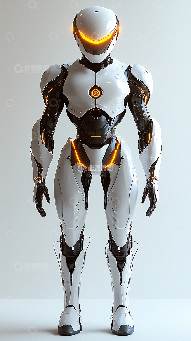 高清大图下载【趣麦麦图】未来感机器人