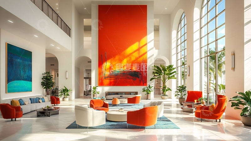 高清大图下载【趣麦麦图】高端酒店大堂设计