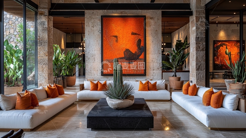 高清大图下载【趣麦麦图】现代极简风格客厅