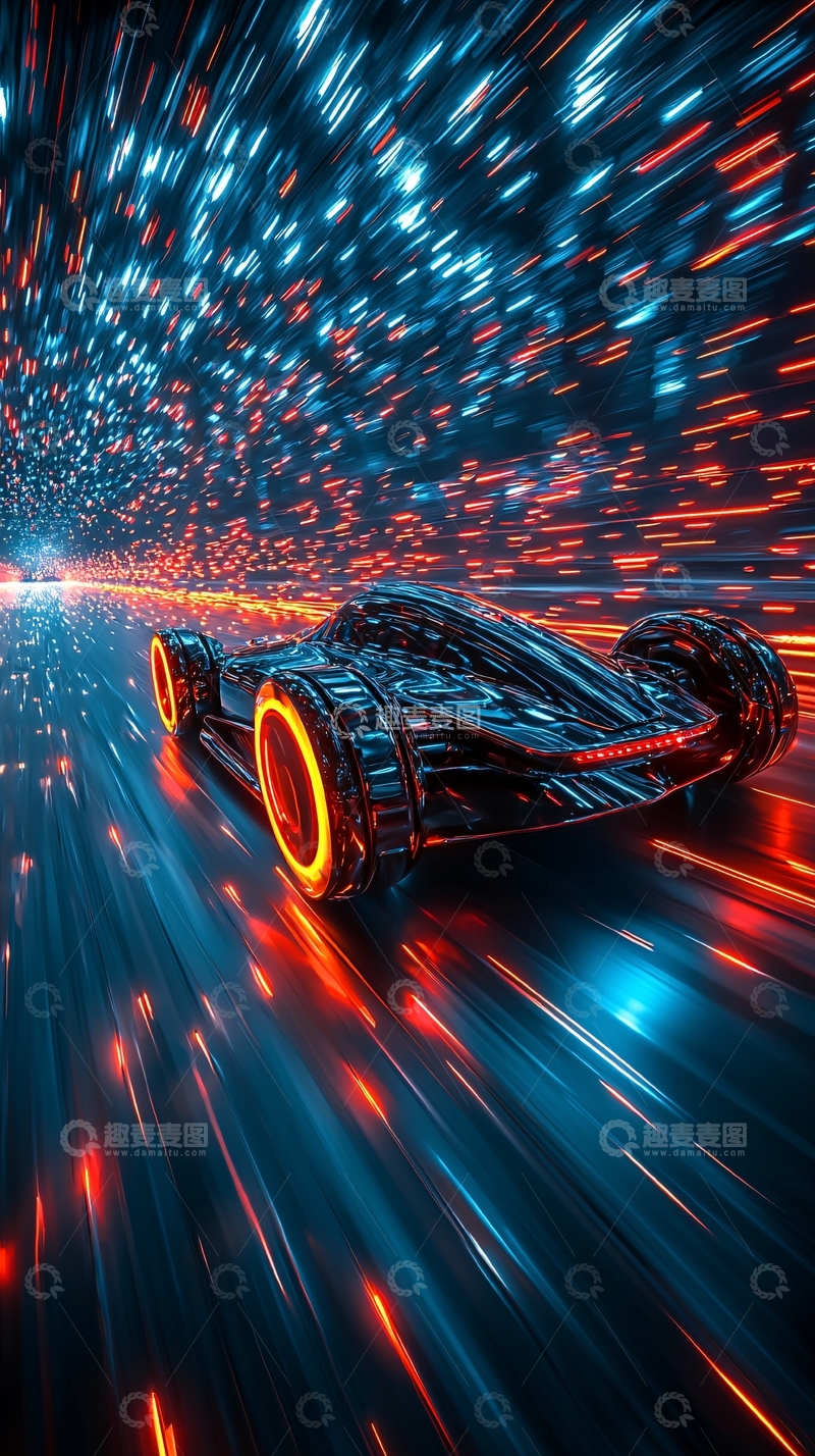 高清大图下载【趣麦麦图】未来赛车