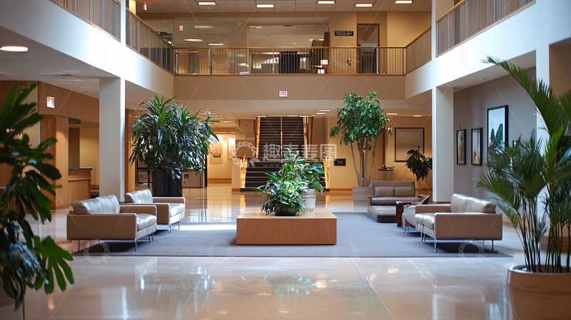 高清大图下载【趣麦麦图】现代化办公楼大堂