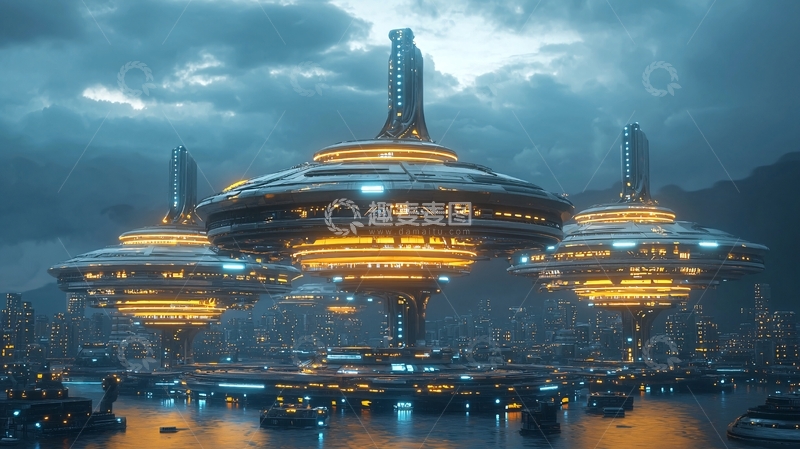 高清大图下载【趣麦麦图】未来都市