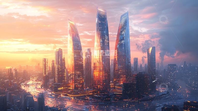 高清大图下载【趣麦麦图】未来都市