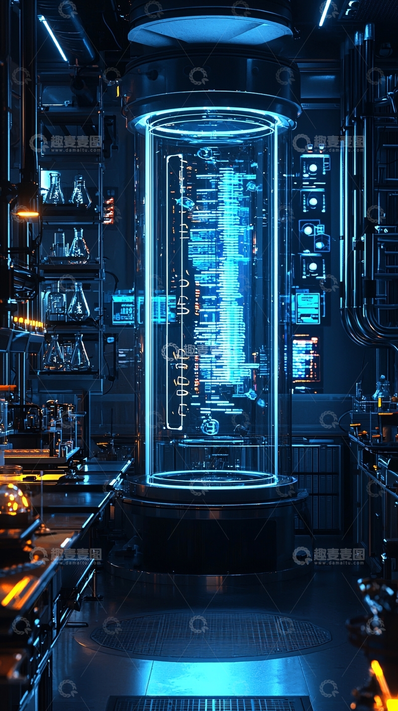高清大图下载【趣麦麦图】未来科技实验室