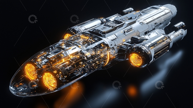 高清大图下载【趣麦麦图】未来科技飞船25
