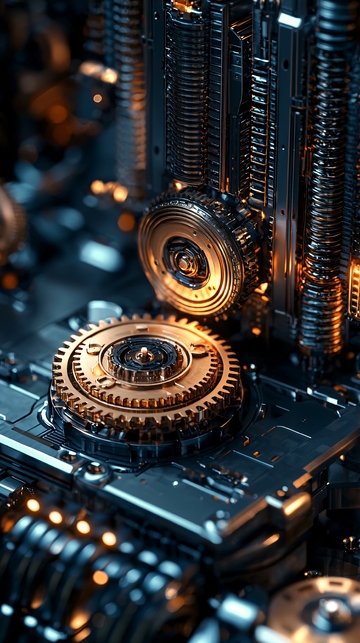 蒸汽朋克齿轮机械装置