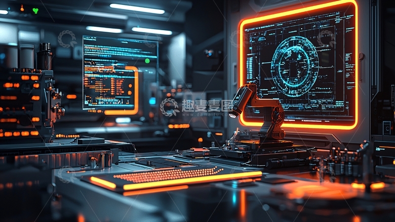 高清大图下载【趣麦麦图】未来科技实验室