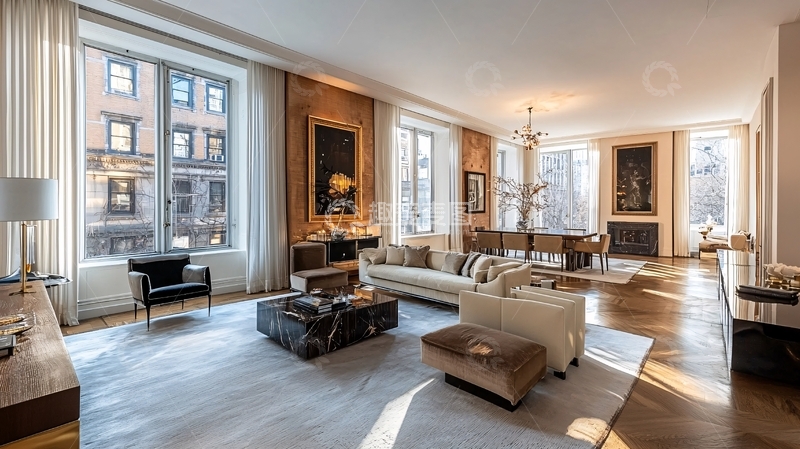 高清大图下载【趣麦麦图】高端住宅客厅