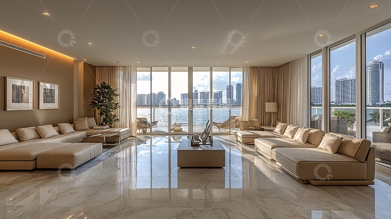 高清大图下载【趣麦麦图】现代简约风格豪宅客厅