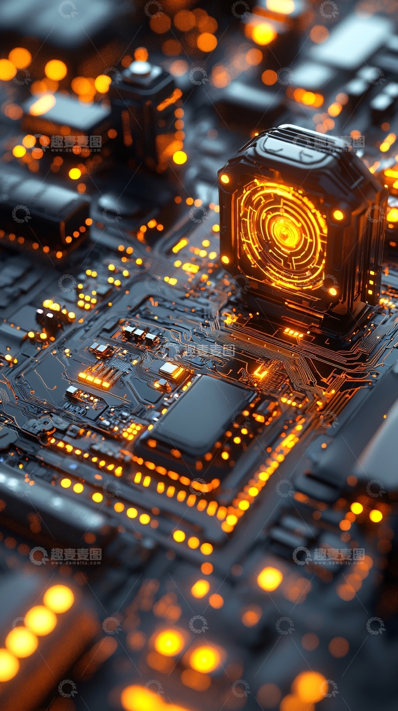 高清大图下载【趣麦麦图】科技感电路板