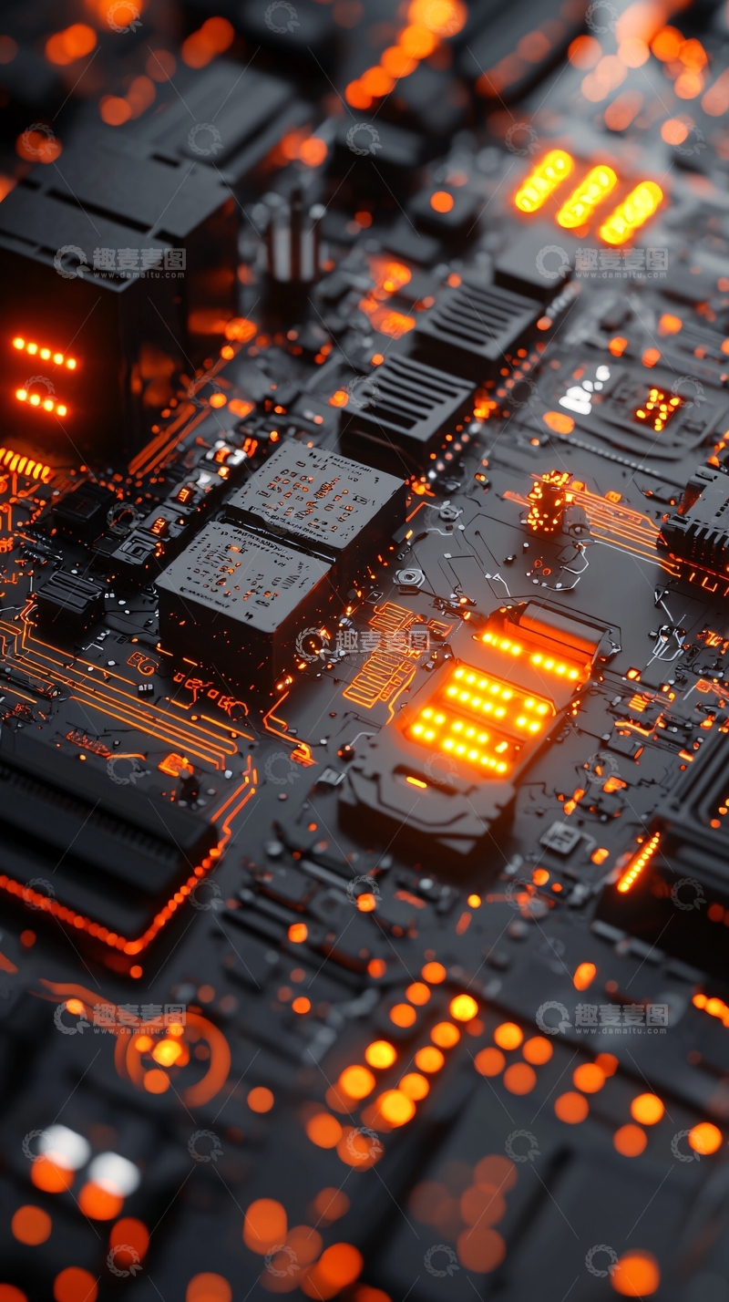 高清大图下载【趣麦麦图】电路板特写