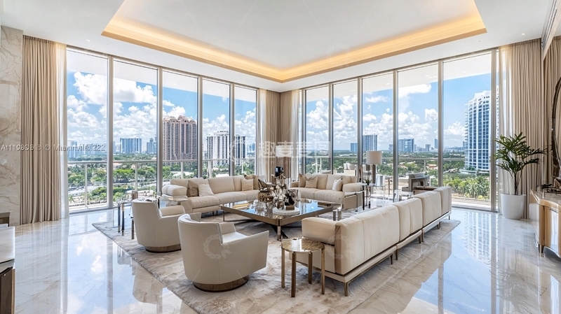 高清大图下载【趣麦麦图】现代轻奢公寓客厅