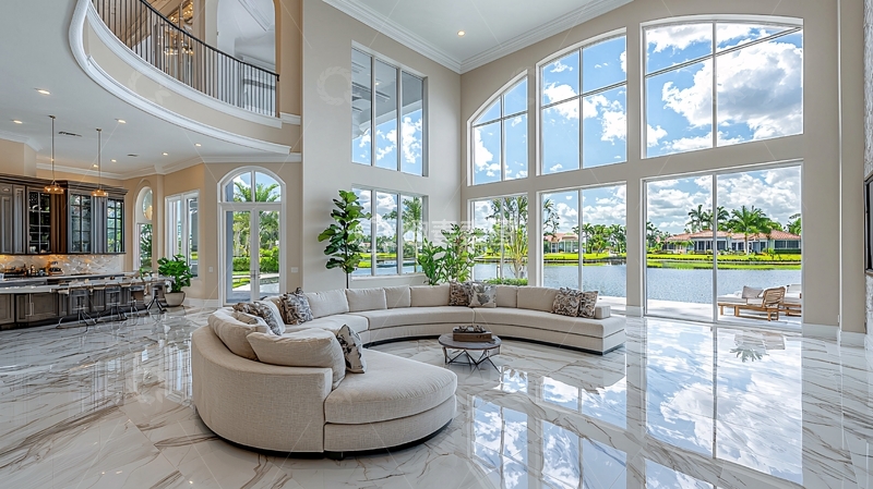 高清大图下载【趣麦麦图】豪宅客厅全景图