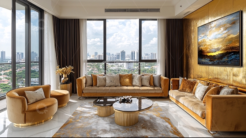高清大图下载【趣麦麦图】豪华客厅